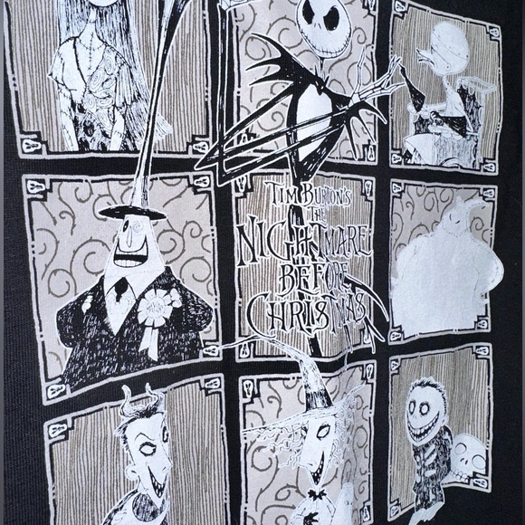 Vintage DEAD-STOCK Nightmare Before Christmas Movie shirt Tim Burton Touchstone - Picture 2 of 4
